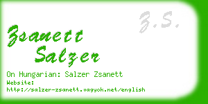 zsanett salzer business card